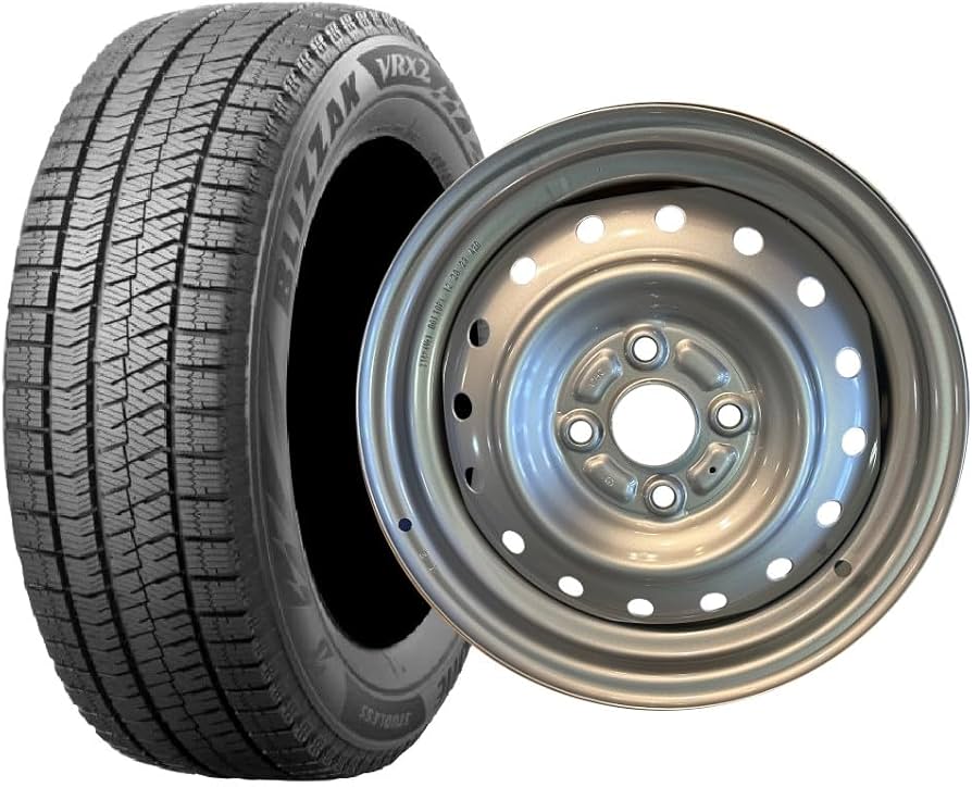 Amazon | 14インチ 4本セット スタッドレスタイヤ＆スズキ純正スチール