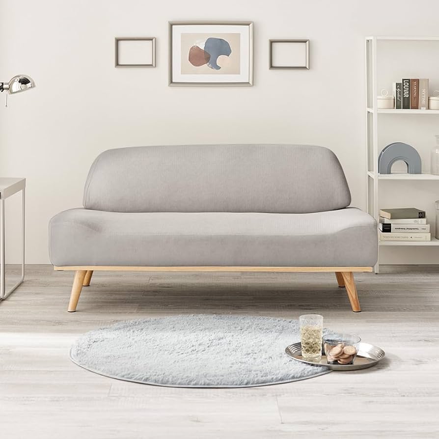 Amazon｜アイリスプラザ ソファ 家具 2人掛け ライトグレー リンドラ