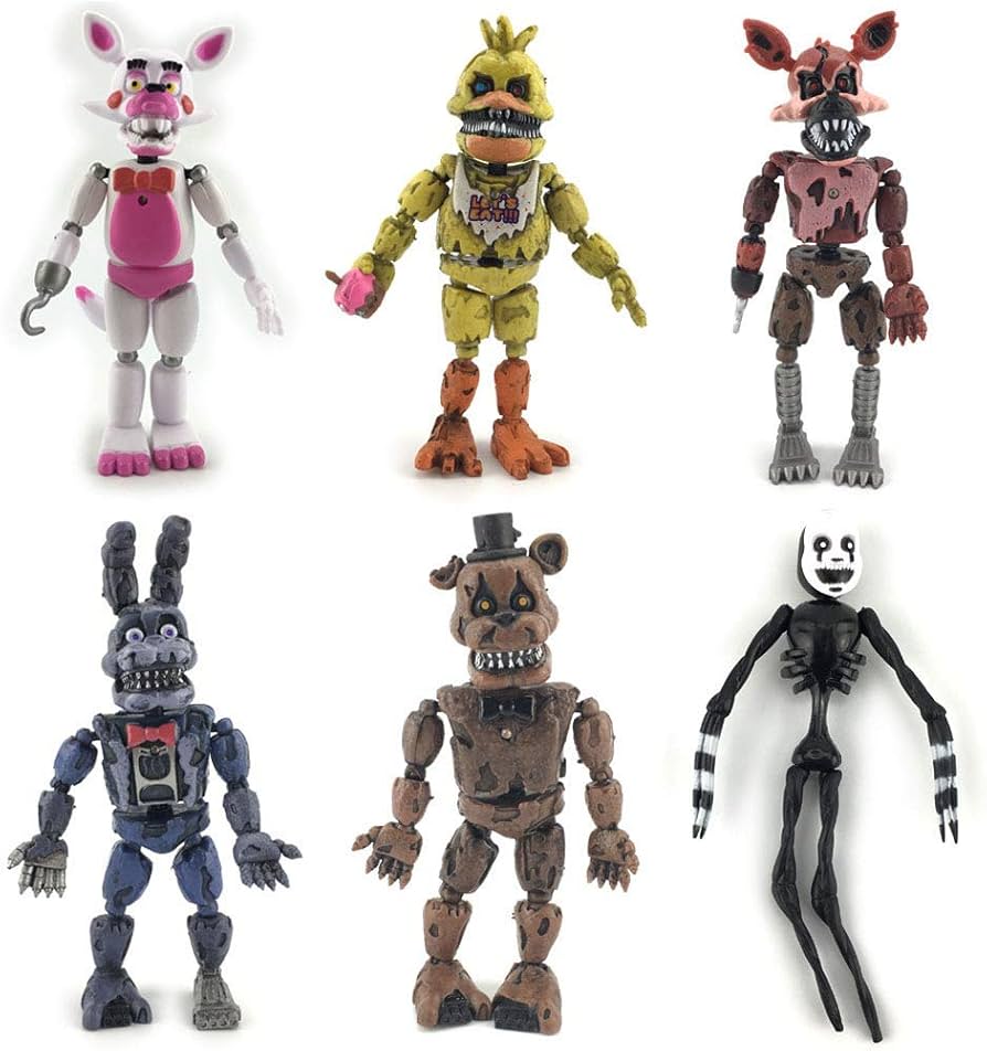Amazon.co.jp: 5 ナイツ アクションフィギュア 6 個セット FNAF