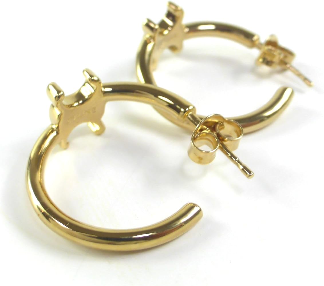 Amazon | [セリーヌ] フープ ピアス トリオンフ アシンメトリック460RD