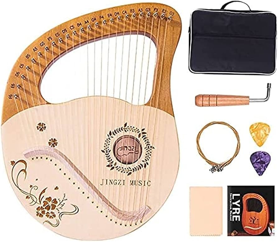 Amazon | 【新番24弦】 ライアー ハープセット 竪琴ハープ マホガニー