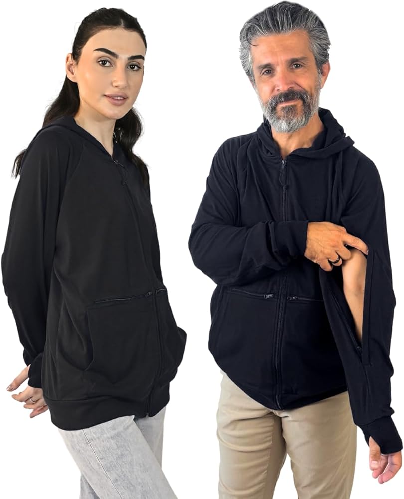 Amazon.com: Inspired Comforts Unisex Dialysis & IV Access Hoodie