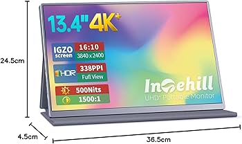 Amazon.co.jp: Intehill モバイルモニター 4k 13.4 インチ IGZO