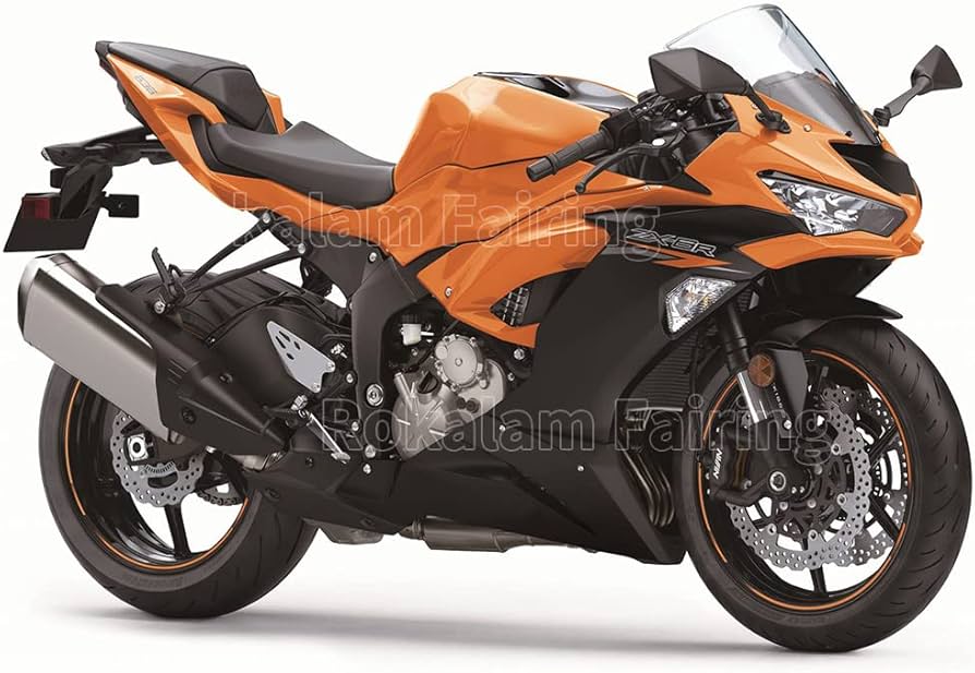 Amazon | ZX-6R用 2019 2020 2021 2022 ZX6R 636 ZX636 20 21 オレンジ