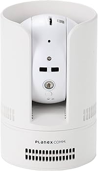 Amazon.co.jp: Planex 防犯カメラ カメラ一発! (Wi-Fi/有線LAN対応) 首