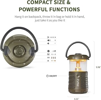 Amazon.co.jp: MIFA WildCamping Bluetoothスピーカー LED ランタン