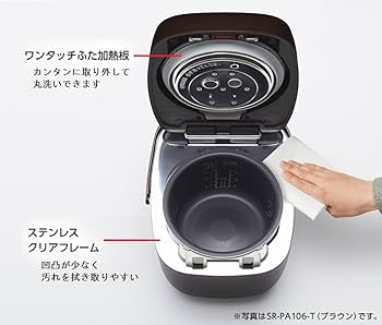 Amazon | パナソニック 炊飯器 5.5合 圧力IH式 おどり炊き ホワイト SR