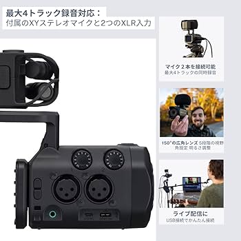 Amazon.co.jp: ZOOM 4Kビデオカメラレコーダー Q8n-4K XLR 2系統入力
