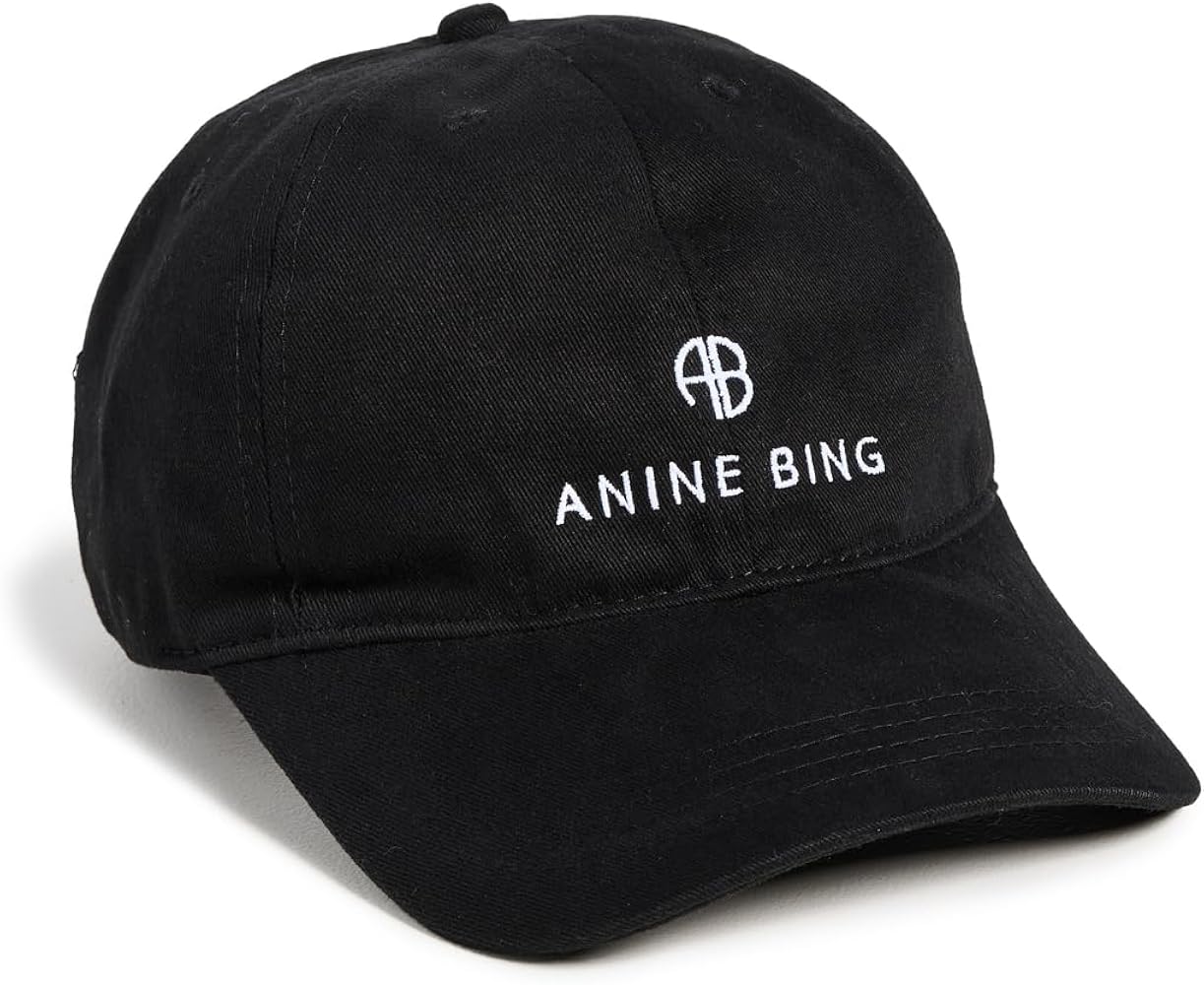 ANINE BING Women's Jeremy Baseball Cap, Black, One Size at Amazon