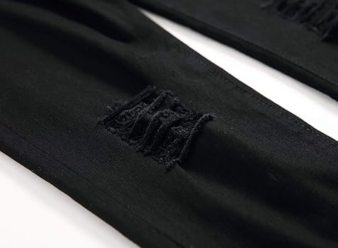 Amazon.com: Kihatwin Boy's Skinny Ripped Destroyed Distressed