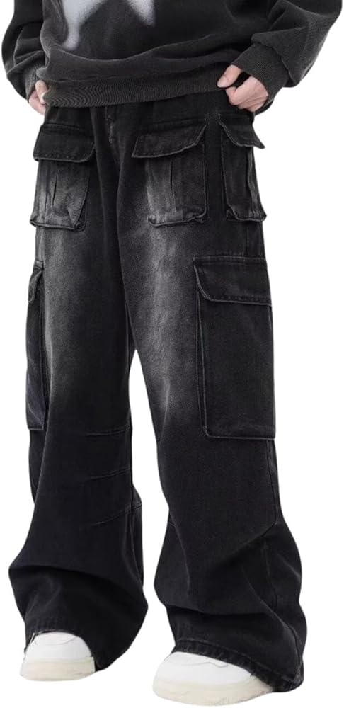 OTEEGX Cargo Pants for Men Women Baggy Jeans Y2k Grunge Wide Leg