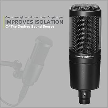 Amazon.com: Audio-Technica AT2020 Condenser Studio Microphone with