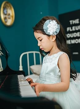 Amazon | [DRESCCO] ミントフラワーレースドレス 子供ドレス ドレスコ