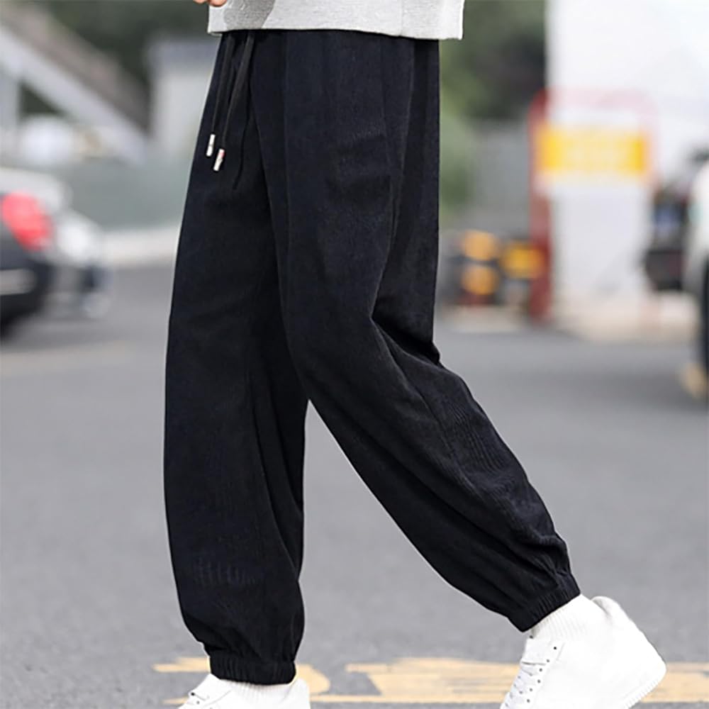 Amazon.com: Sdeycui Mens Corduroy Pants Joggers Sweatpants Baggy