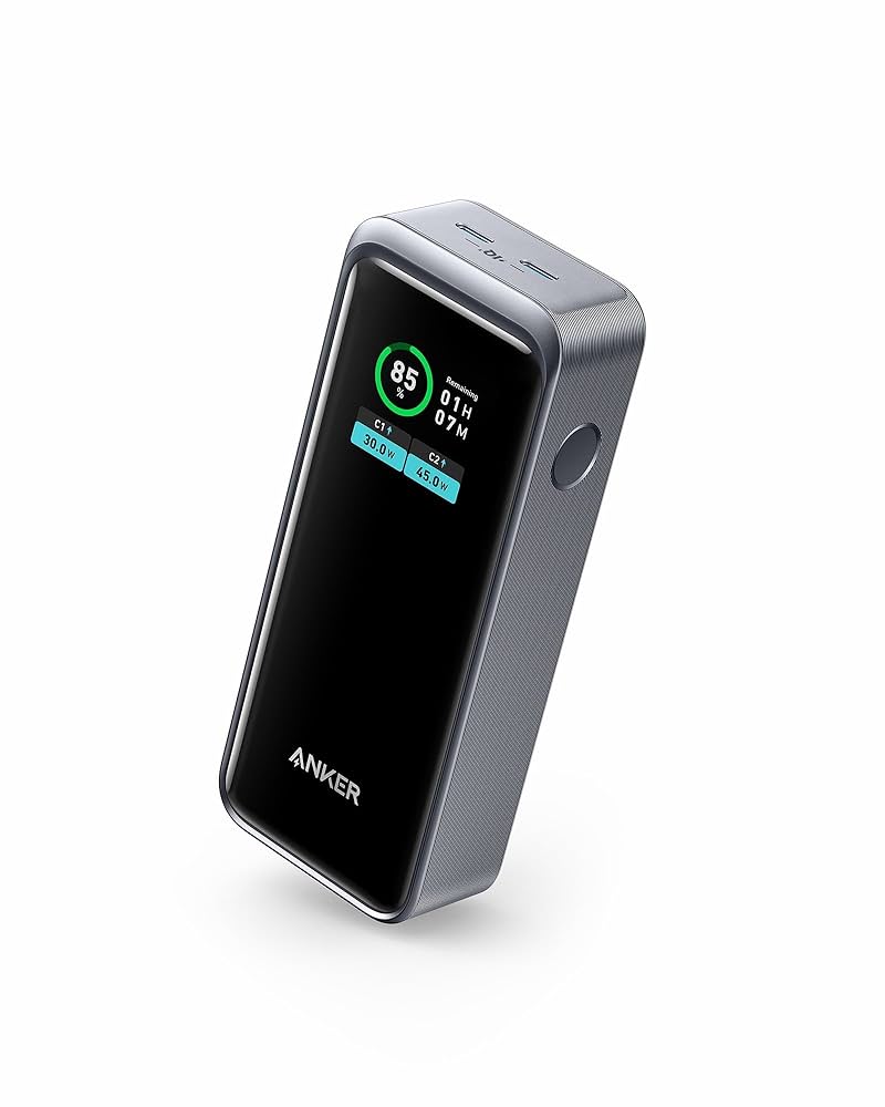 Anker Prime Power Bank, 12,000 mAh 2-Port Portable Charger with