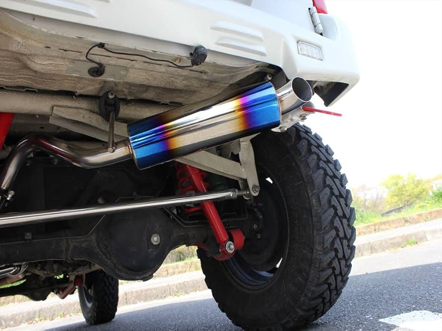 Amazon | ジムニー JB23 マフラー 2ピース仕様 ショートバンパー 用 右