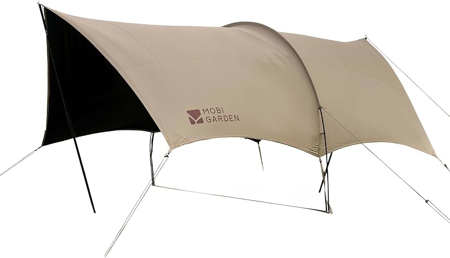 Amazon | MOBI GARDEN タープ トンネルタープ オクタゴン型 4.9m×4m