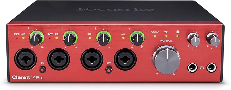 Amazon.com: Focusrite Clarett+ 4Pre USB Studio-Grade Audio