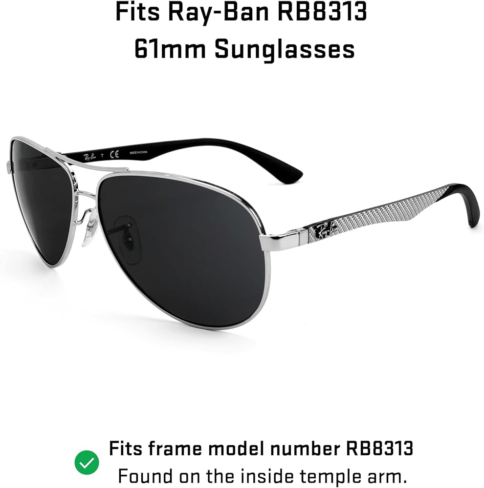Amazon.com: Revant Replacement Lenses for Ray-Ban RB8313 61mm