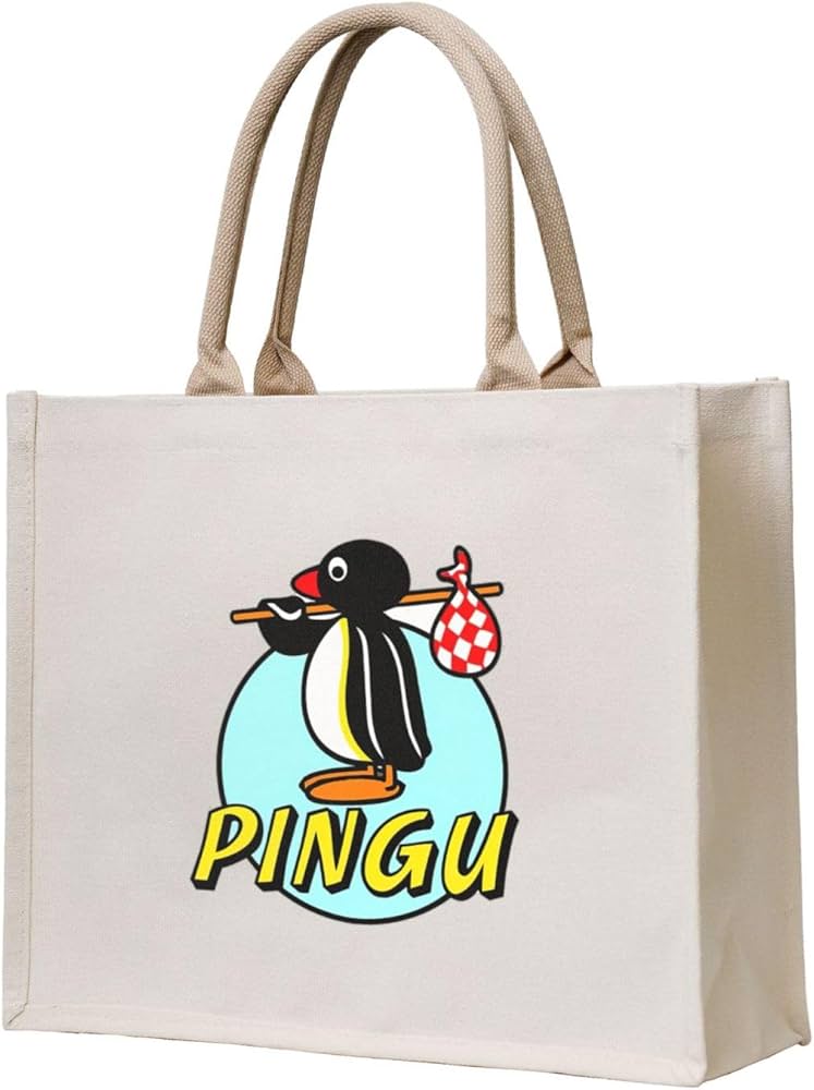 Amazon.co.jp: ピングー キャラクター ペンギン バッグ トートバッグ