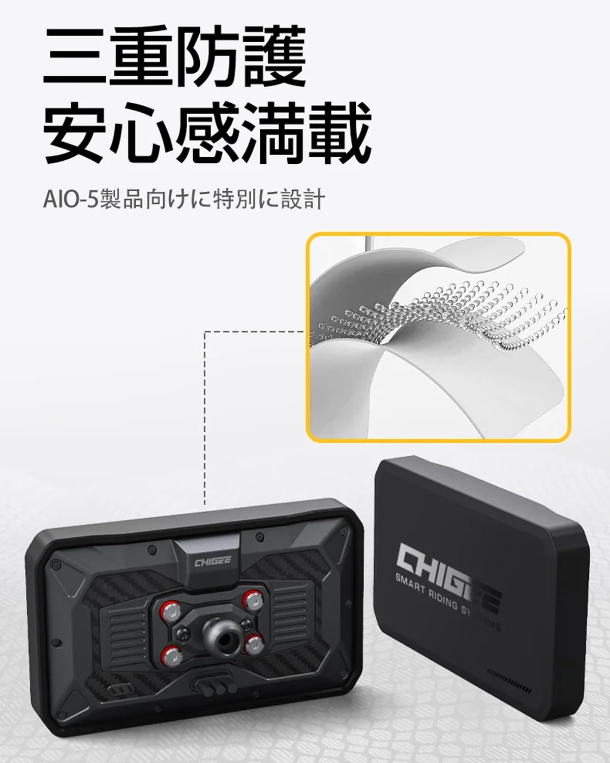 Amazon.co.jp: AKEEYO バイク スマートライドモニター AIO-5 Lite/AIO