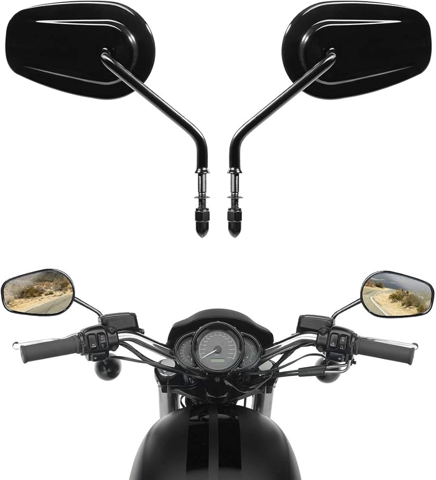 Amazon | HUILI-JPHOME 8mm リアビュー サイド ミラー ハーレー