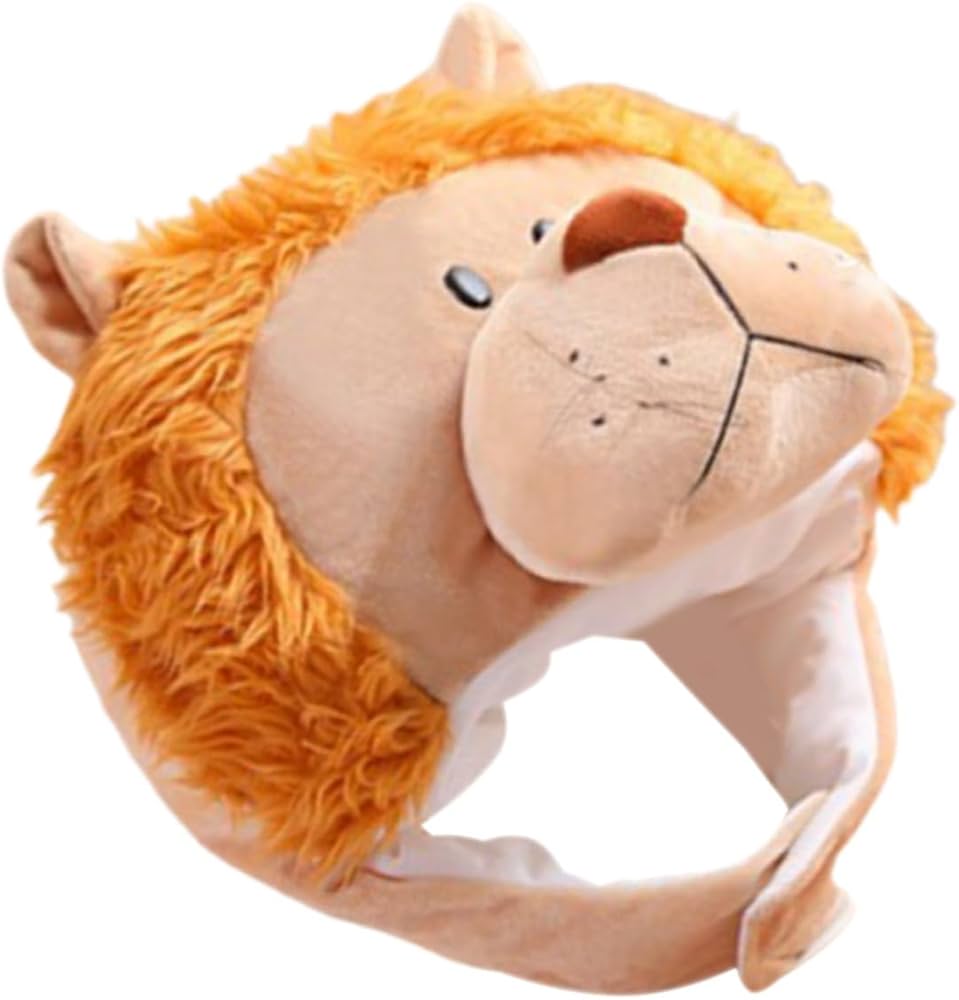 Amazon | OFFSCH ライオンフード帽子、ぬいぐるみフード、写真小道具