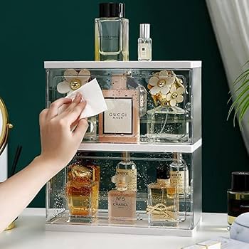 Amazon | Howorr 収納ボックス アクリル 香水ホルダー 透明 防水防塵