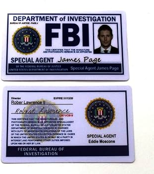 Amazon.co.jp: ノベルティFBIバッジロールプレイ小道具FBIカード