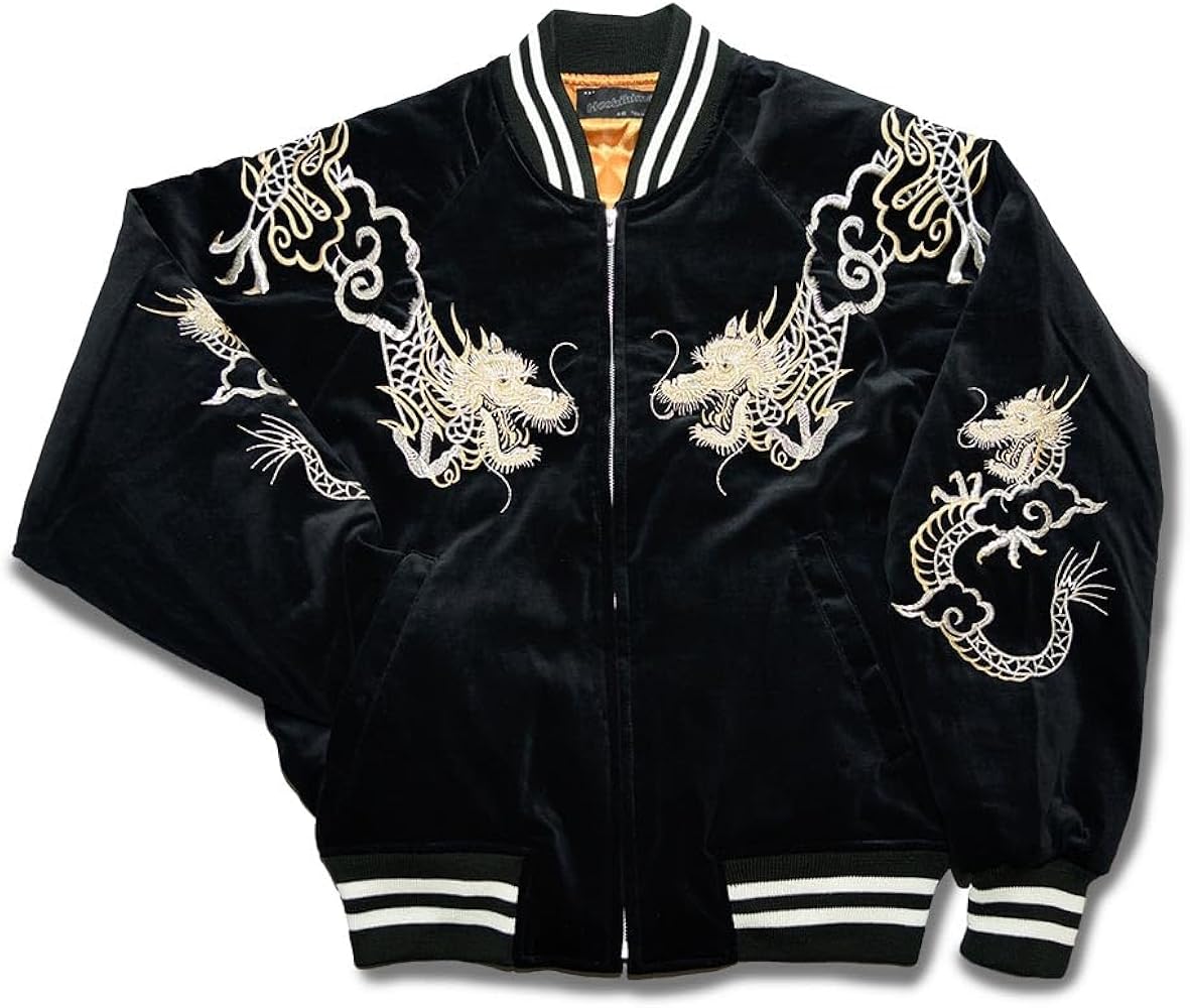 Amazon.co.jp: [星姫] (hoshihime スカジャン(胸つなぎ龍) 別珍(H8100