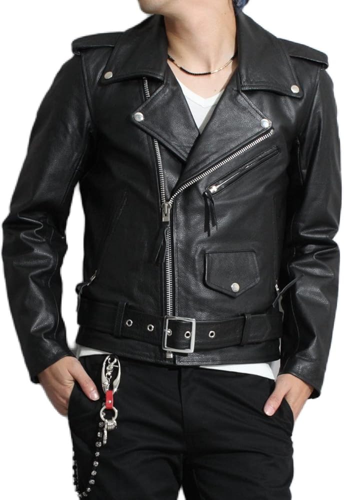 Amazon | [フリーダム] 【本革】革ジャン バッファローレザー メンズ