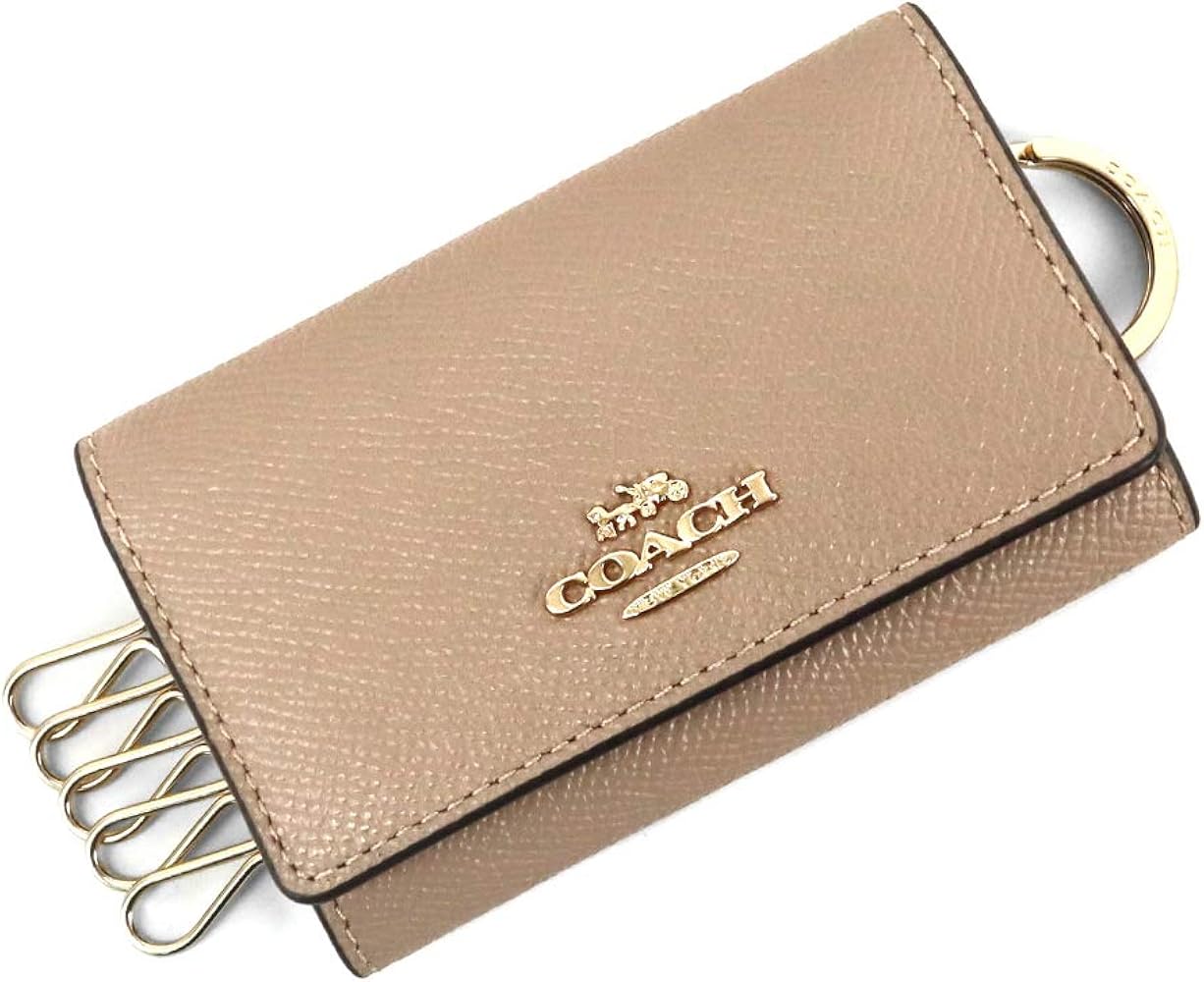 Amazon | コーチ COACH レディース キーケース レザー ピンクベージュ
