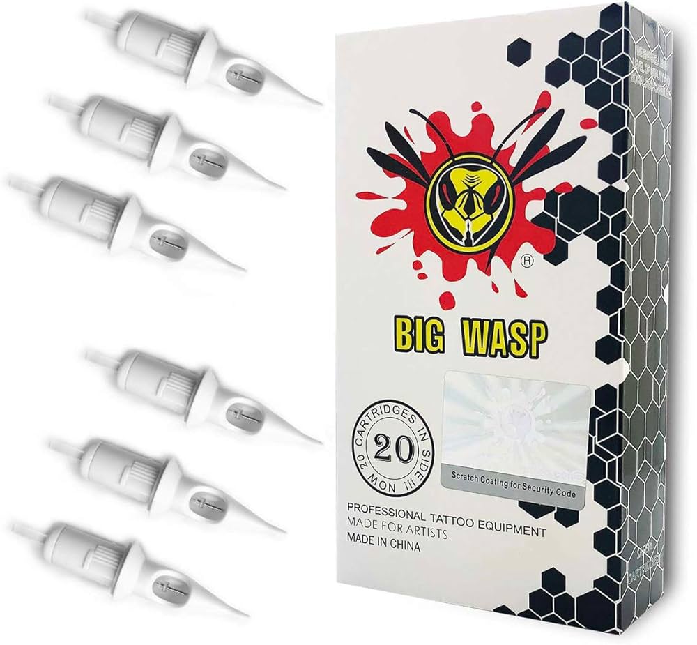Amazon.com: BIGWASP 13RL Disposable Tattoo Needle Cartridge #12
