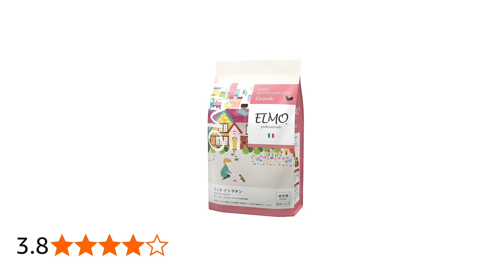 Amazon.co.jp: 【幼犬 子犬用 イタリア製ドッグフード 800g】ELMO