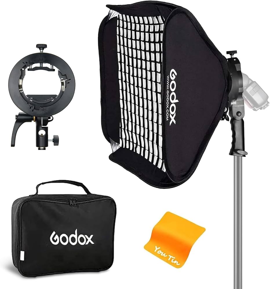 Amazon | GODOX S2フラッシュブラケット80cmx80cmグリッドソフト
