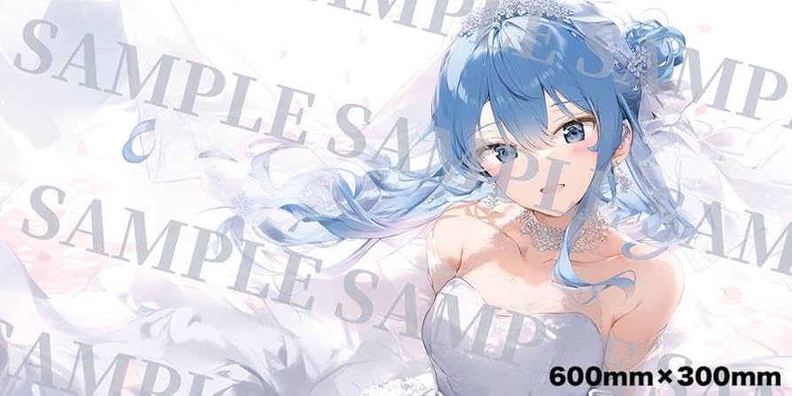 Amazon.co.jp: 星街すいせい プレイマット ラバーマット ウエディング