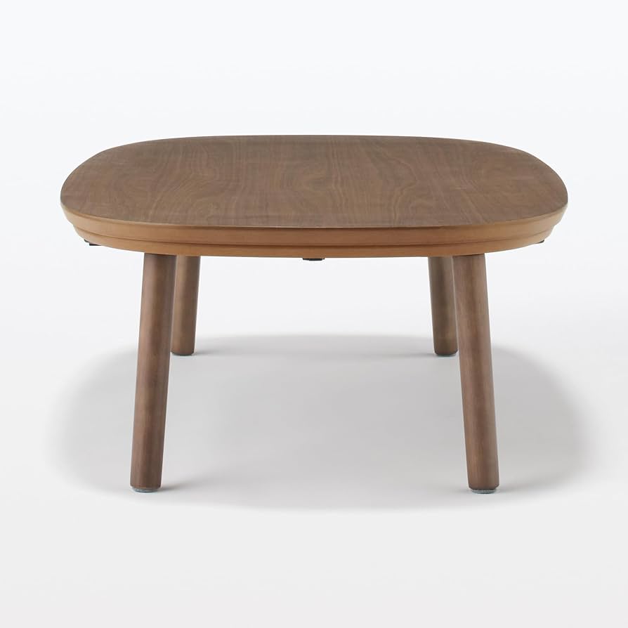 Amazon | 無印良品 こたつにもなるローテーブル ダークブラウン 大 幅