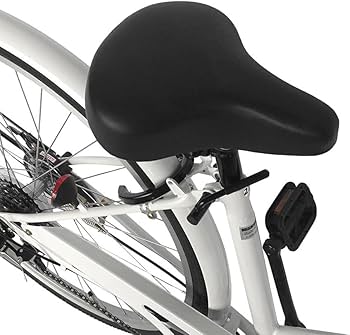 Amazon | シティサイクル ホワイト 白 自転車 パラレルフレーム 27