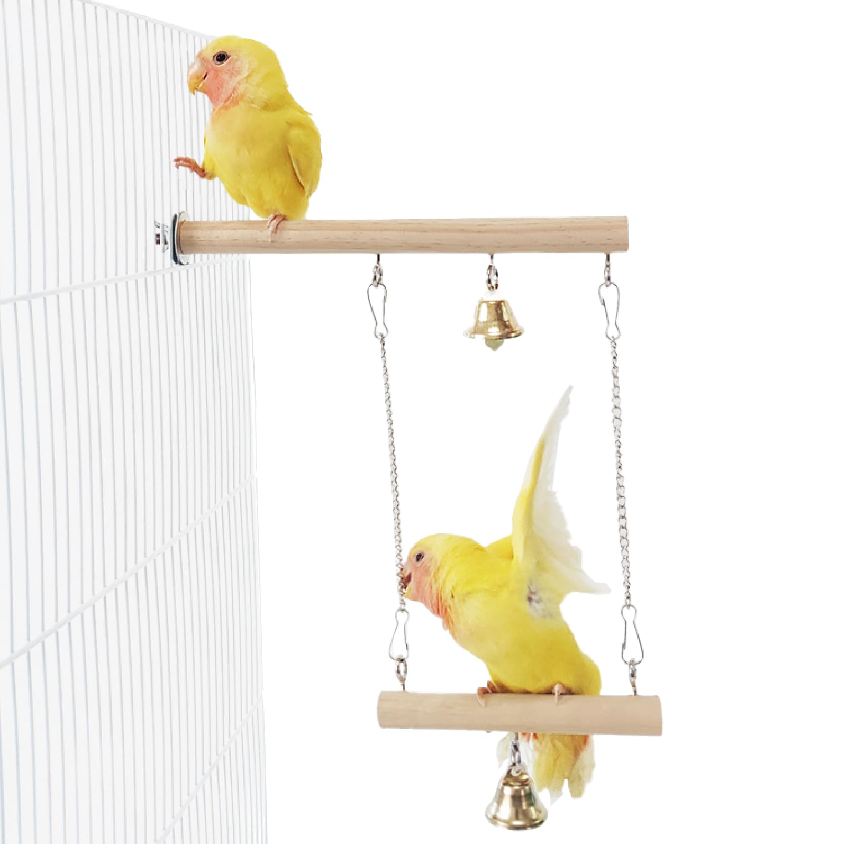 Amazon | owl yorozu 止まり木 インコ 鳥 ブランコ バードアスレチック