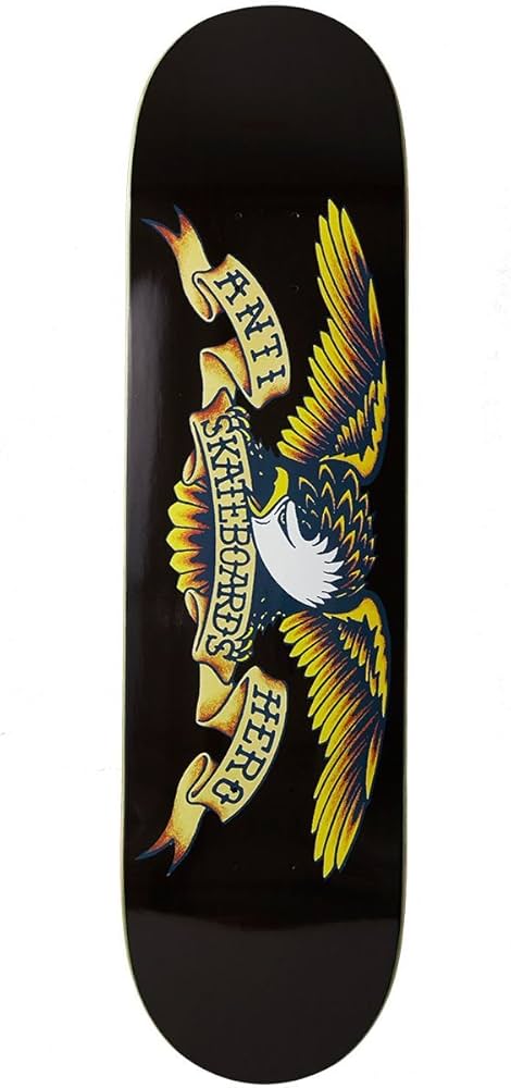 Amazon.com : Anti-Hero Classic Eagle Skateboard Deck - Black