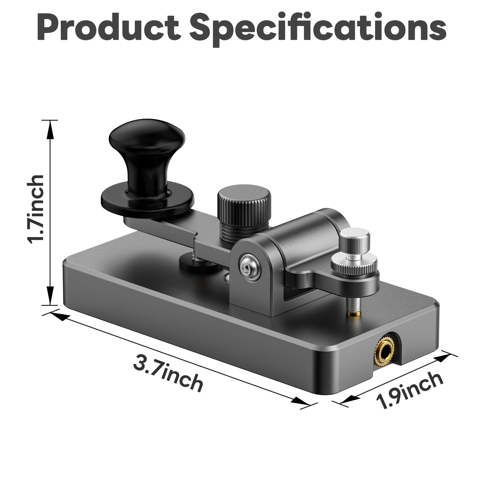 Amazon.co.jp: PUTIKEEG アマチュア無線 電鍵 パドル モールス信号