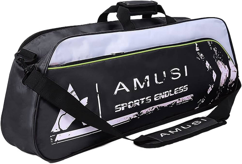 Amazon | バトミントン ラケットケース 3-4本収納 大容量 ラケット