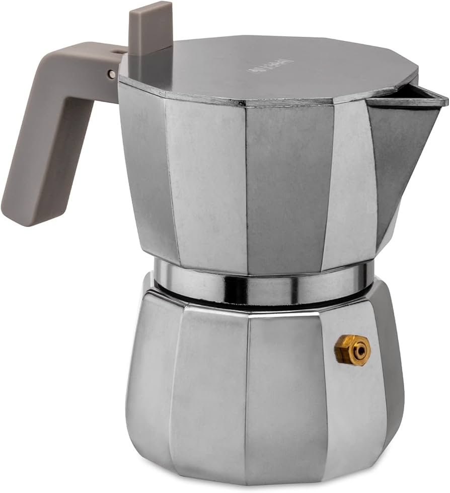 Amazon | Moka エスプレッソコーヒーメーカー 3カップ グレー | ALESSI