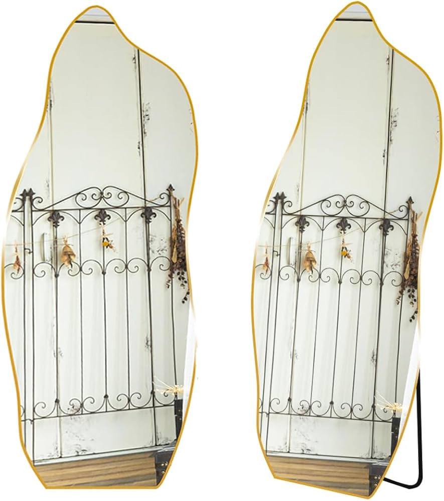 Amazon.co.jp: ミラエート 鏡 スタンドミラー 全身 姿見鏡 ウェーブ