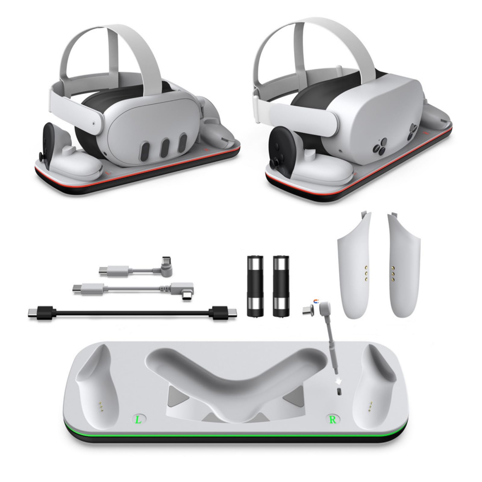 Amazon.co.jp: XBERSTAR Quest 3 充電ドック for Meta Quest 3 S/for