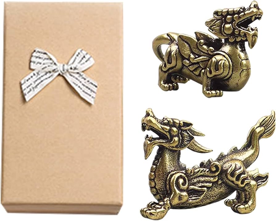 Amazon.co.jp: Umora 貔貅 ヒキュウ お守り 金運 雄雌 対 ペア