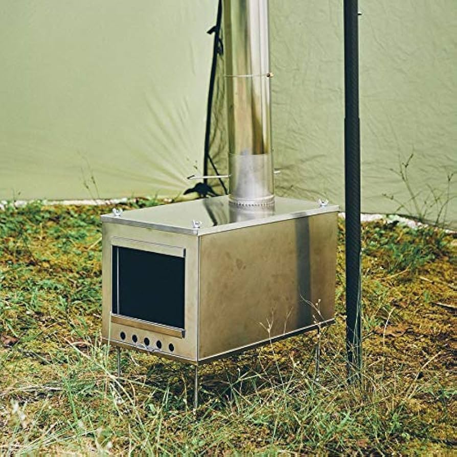 Amazon.co.jp: Seek Outside 薪ストーブ ポータブルチタンストーブ L