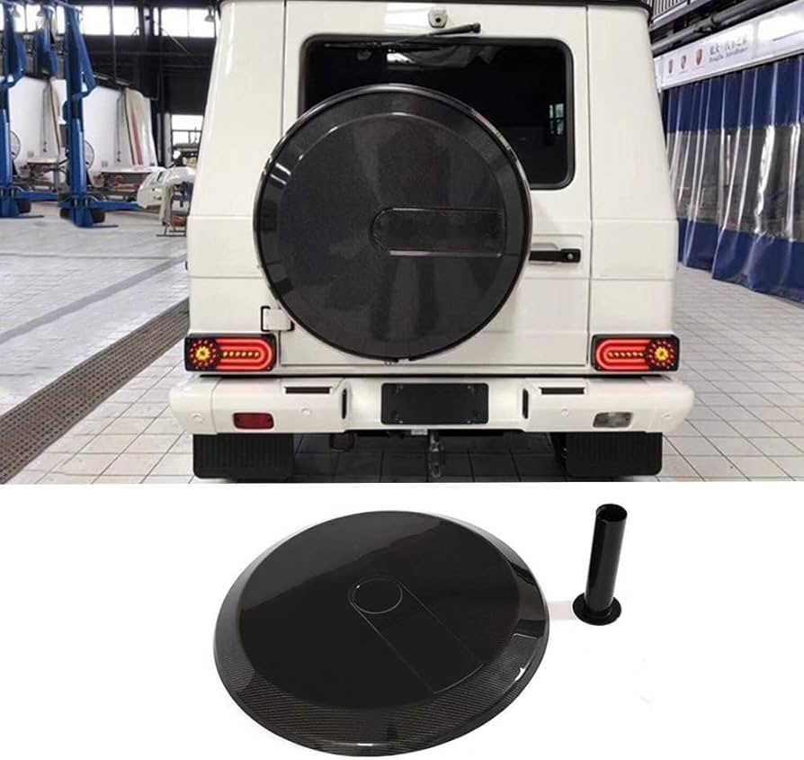 Amazon | カーボン製 for Benz G-Class スペア タイヤカバートランク