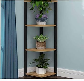 Amazon｜[GZGZ] 観葉植物 棚 コーナー カラー7 テーブル ラック ミニ