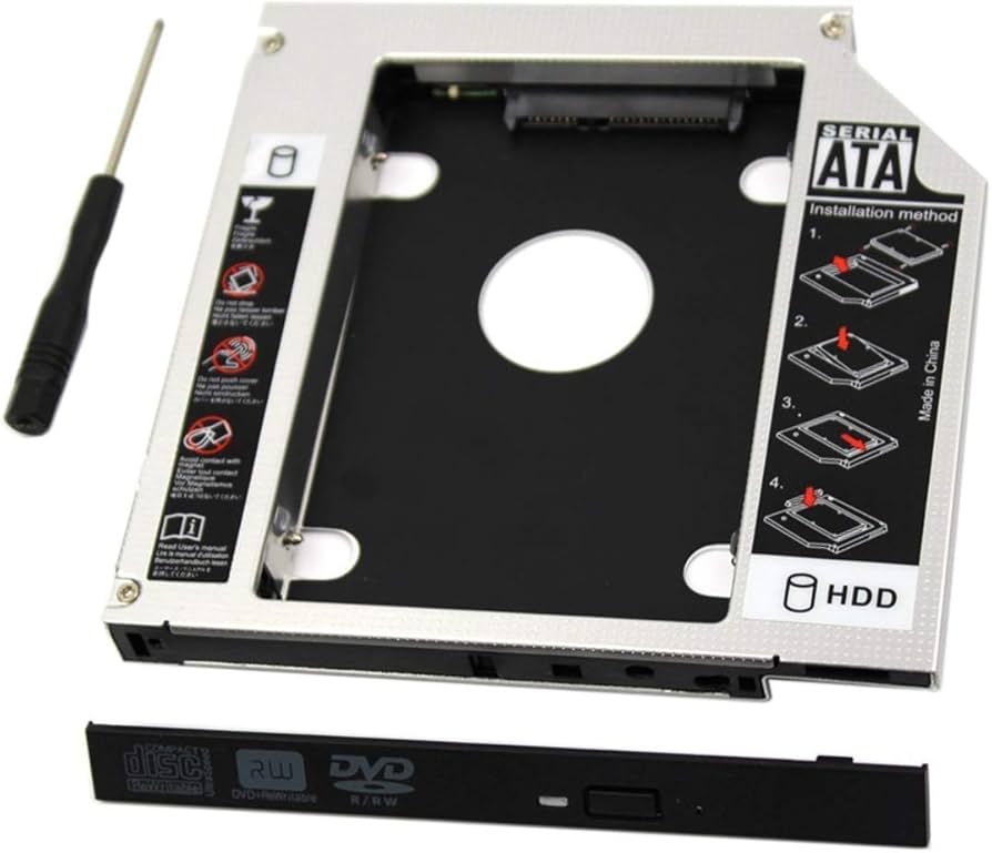 Amazon.com: Padarsey Universal 9.5mm SATA to SATA 2nd SSD HDD Hard